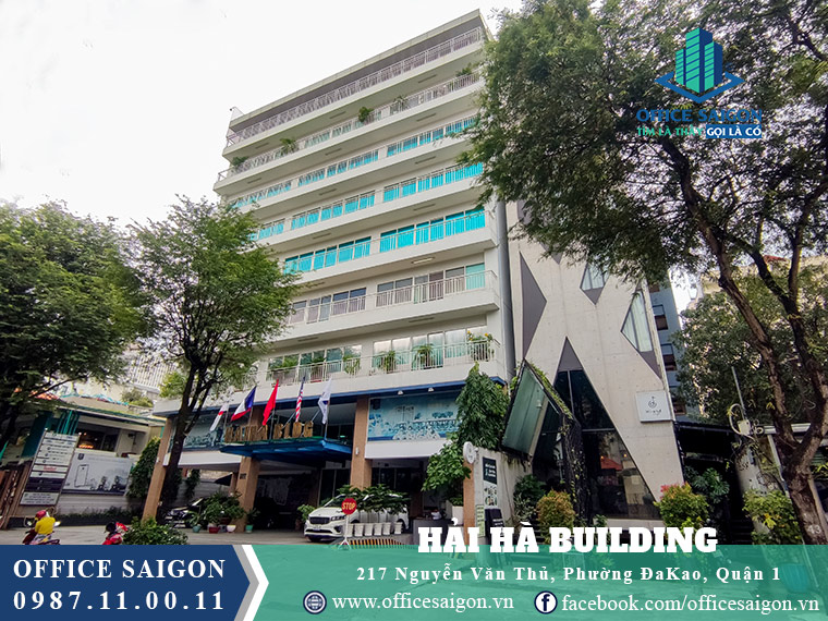 View tổng quan tòa nhà Hải Hà building đường Nguyễn Văn Thủ