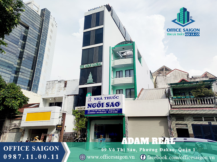 Tổng quan tòa nhà cho thuê văn phòng Adam Real Building tại quận 1