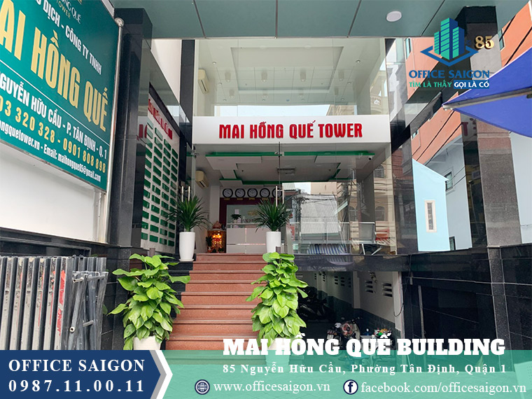 View tổng quan tòa nhà Mai Hồng Quế building quận 1