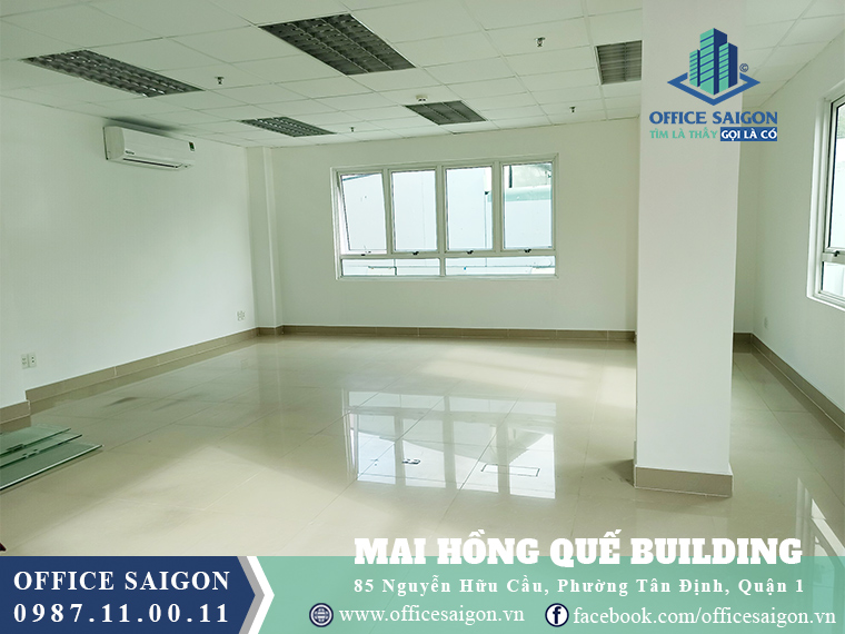 View sân thường phía sau tòa nhà văn phòng Mai Hồng Quế building quận 1