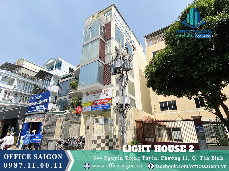 Góc nhìn bên phải cho thuê văn phòng toà nhà Light House 2 Quận Tân Bình