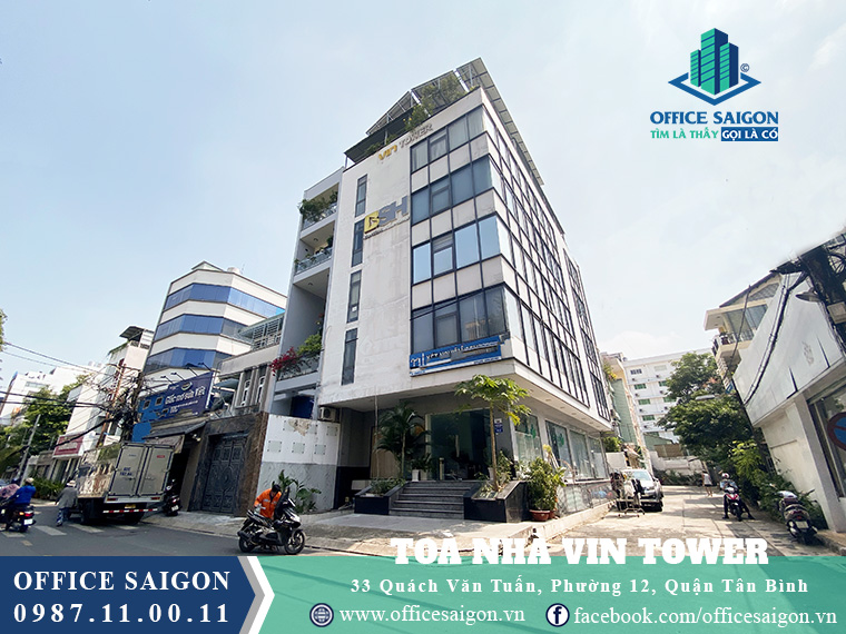 Góc nhìn bên phải cho thuê văn phòng toà nhà Vin Tower Quận Tân Bình