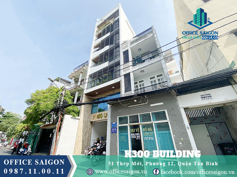 Góc nhìn bên phải cho thuê văn phòng toà nhà K300 Quận Tân Bình