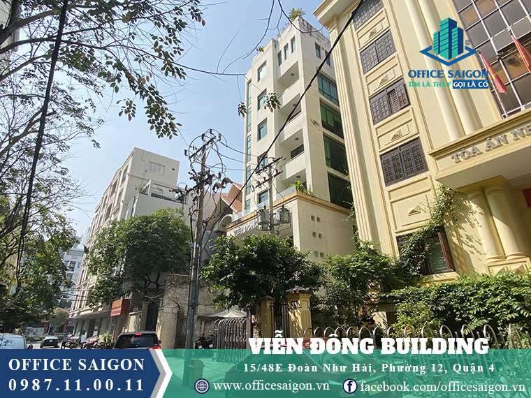 View tổng quan cao ốc văn phòng Viễn Đông building đường Đoàn Như Hài