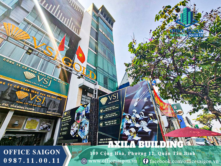 View cho thuê văn phòng toà nhà Axila Quận Tân Bình