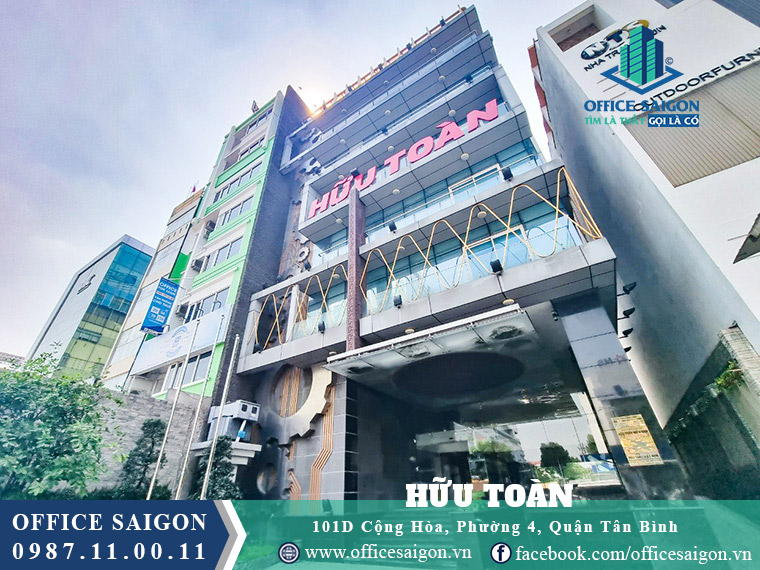 Góc nhìn bên phải cho thuê văn phòng toà nhà Hữu Toàn Quận Tân Bình