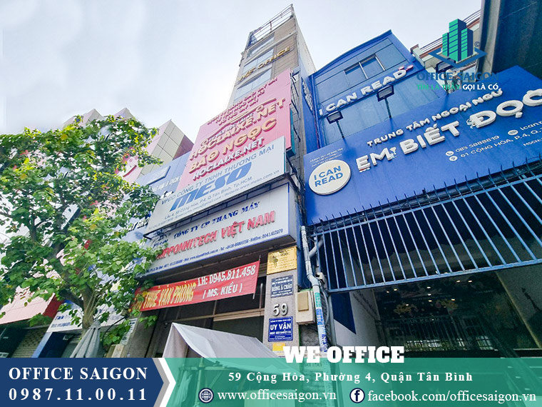 View cho thuê văn phòng toà nhà We Office Quận Tân Bình