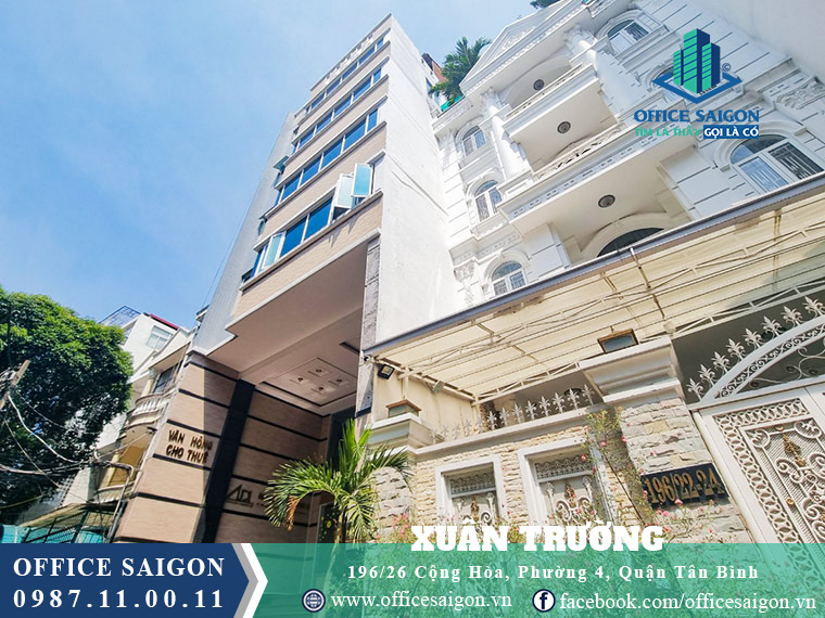View cho thuê văn phòng toà nhà Xuân Trường Quận Tân Bình