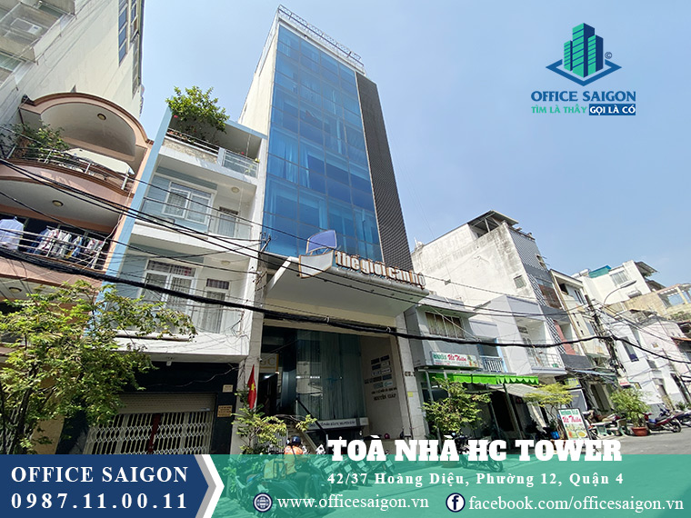 View cho thuê văn phòng toà nhà HC Tower Quận 4