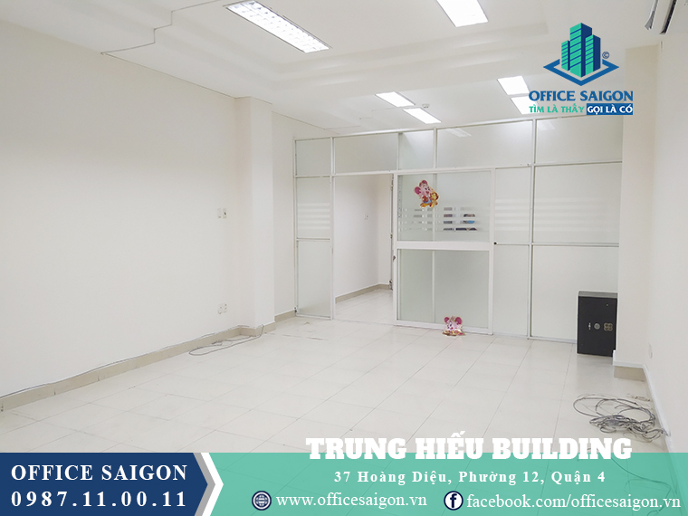 Phòng diện tích 40m2 cho thuê tại Trung Hiếu building