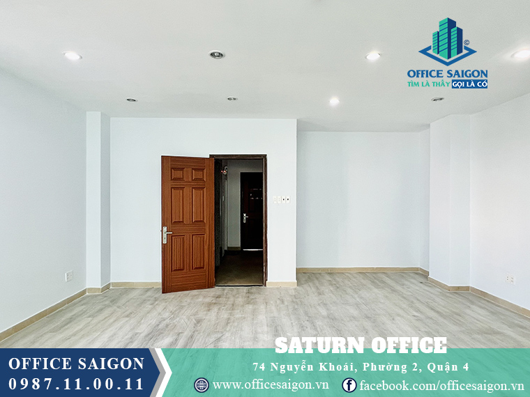 View sàn cho thuê văn phòng tại toà nhà Saturn Office Quận 4