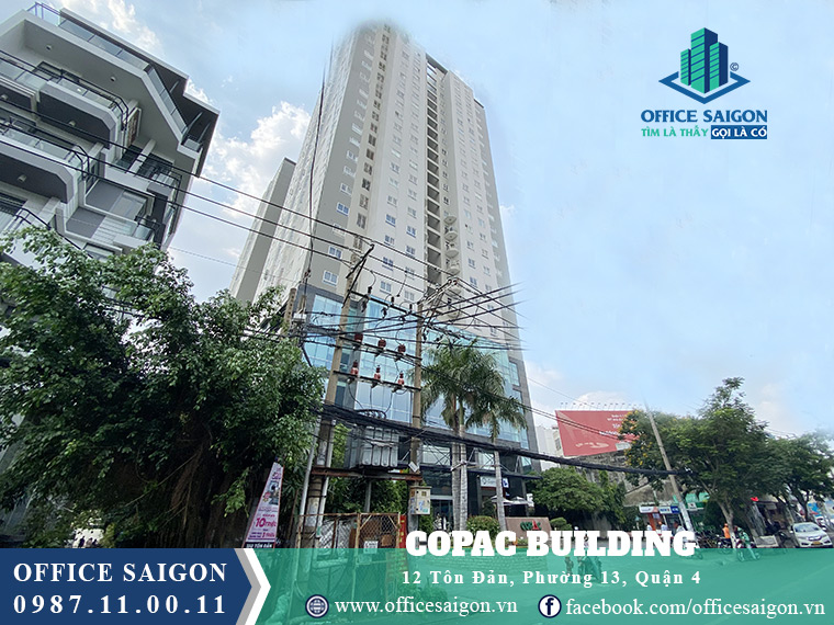 View tổng quan cao ốc văn phòng căn hộ Copac Square quận 4