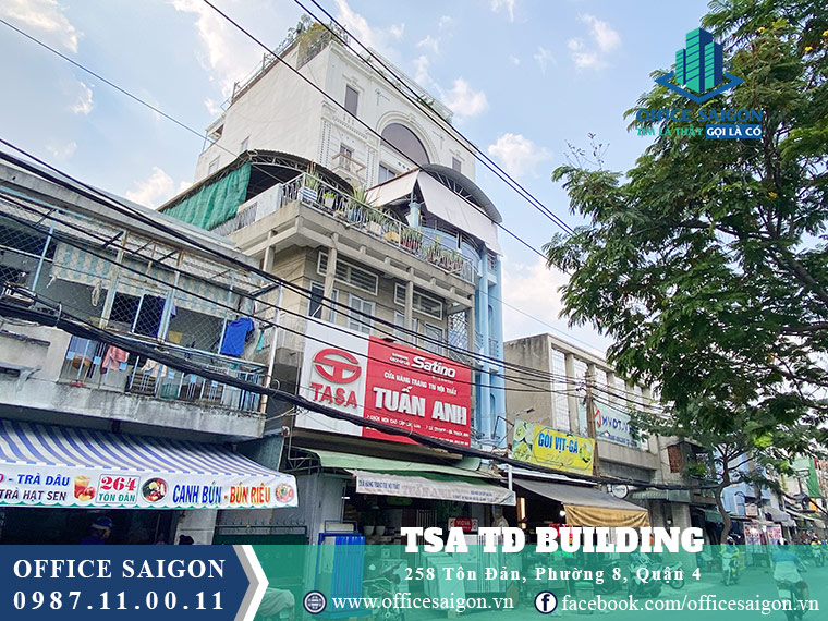 View cạnh văn phòng cho thuê TSA building Tôn Đản quận 4