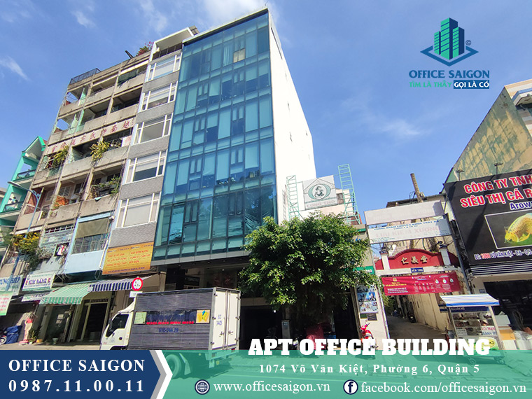 Góc nhìn bên phải cho thuê văn phòng toà nhà APT Office Quận 5