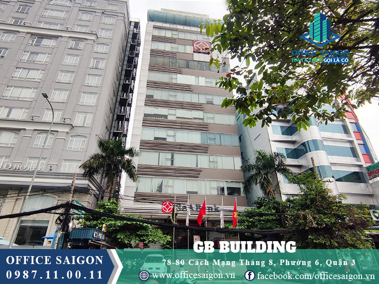 Mặt tiền tòa nhà cho thuê văn phòng tại GB Building quận 3