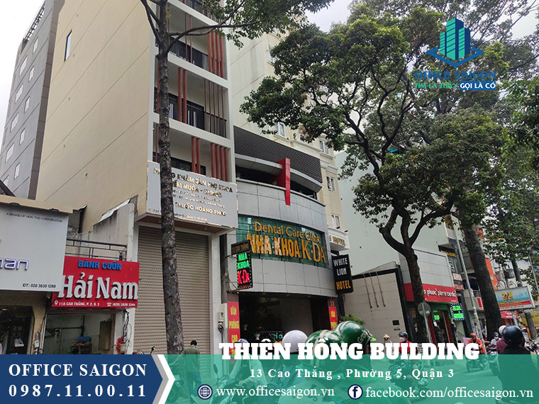 Tòa nhà cho thuê văn phòng Thiên Hồng Building tại quận 3