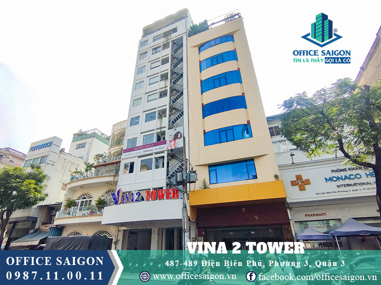 Vị trí tòa nhà Vina2 Tower