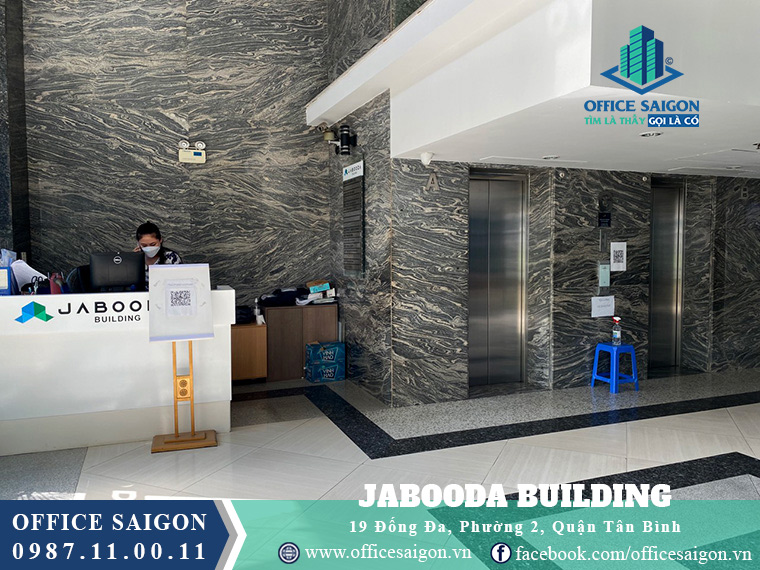 Sảnh toà nhà Jabooda Building cho thuê văn phòng Quận Tân Bình