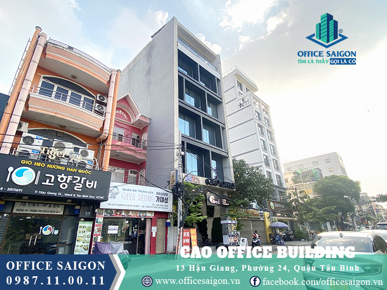 View cho thuê văn phòng toà nhà Cao Office Building Quận Tân Bình