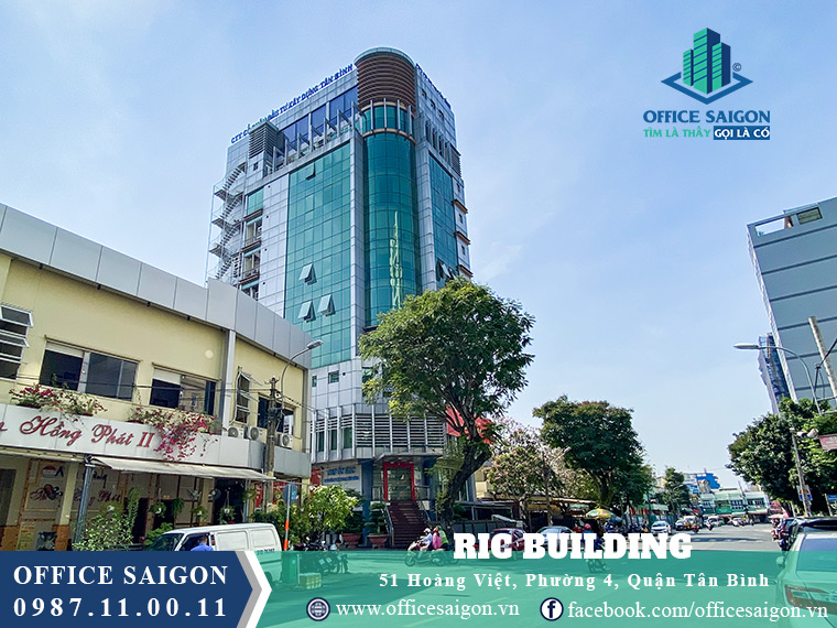 Góc nhìn bên phải cho thuê văn phòng toà nhà RIC Quận Tân Bình