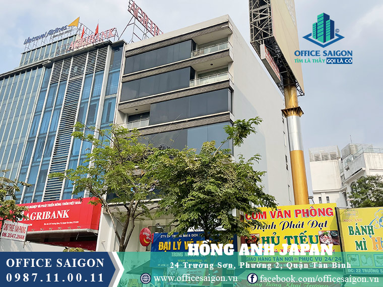 Văn phòng cho thuê quận Tân Bình tại Hồng Anh Japan building