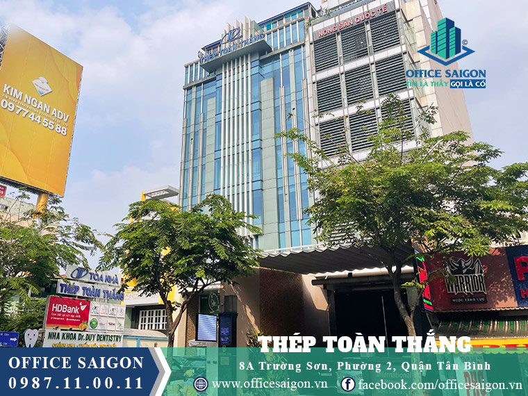 Tòa nhà Thép Toàn Thắng building là cao ốc đường Trường Sơn Tân Bình