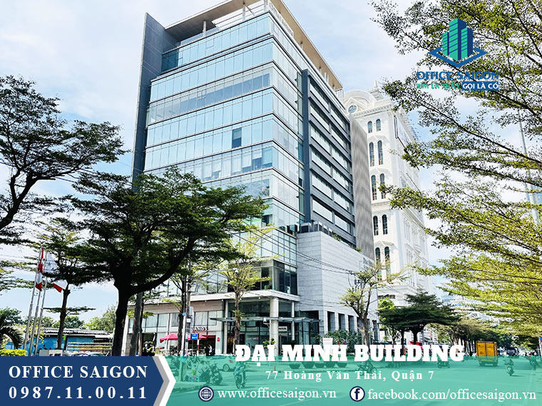 Cao ốc Đại Minh building nằm trục đường Hoàng Văn Thái quận 7