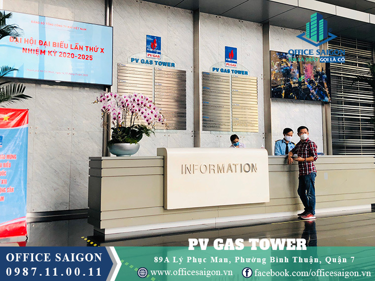 Khu lễ tân sang trọng tại PV Gas Tower