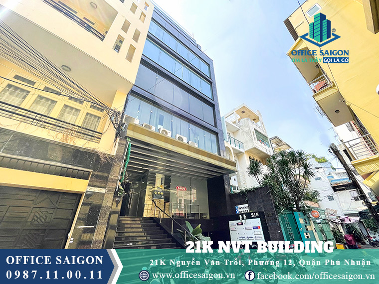 View cho thuê văn phòng toà nhà 21K NVT Quận Phú Nhuận