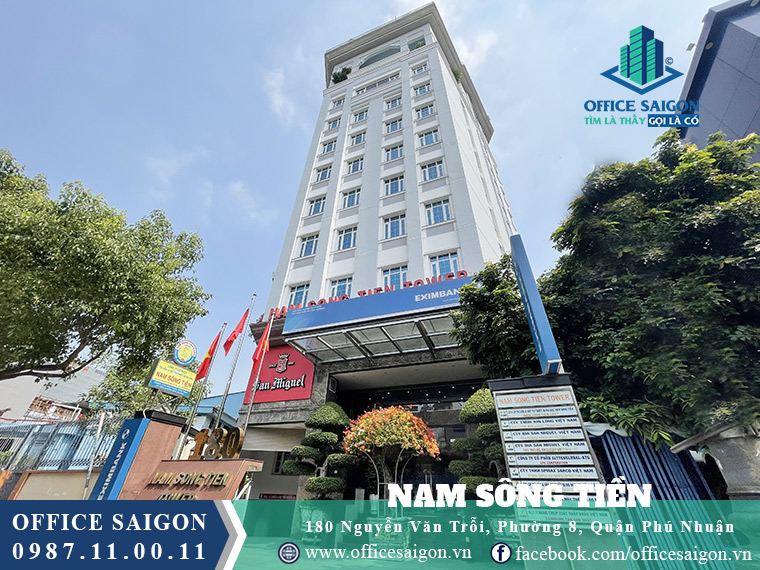 View tổng quan cao ốc Nam Sông Tiền tower đường Nguyễn Văn Trỗi