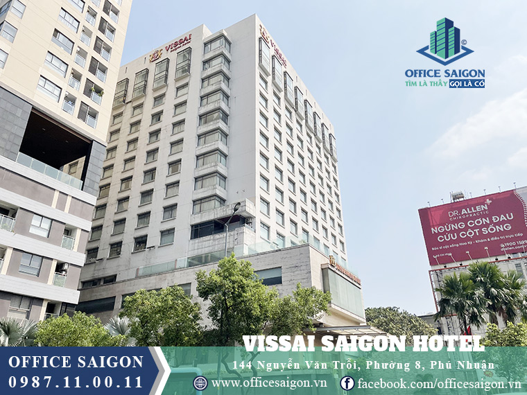 View cho thuê văn phòng toà nhà Vissai Saigon Hotel Quận Phú Nhuận