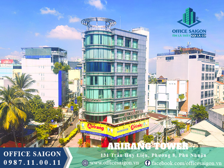 View mặt tiền phía trước tòa nhà Arirang building đường Trần Huy Liệu