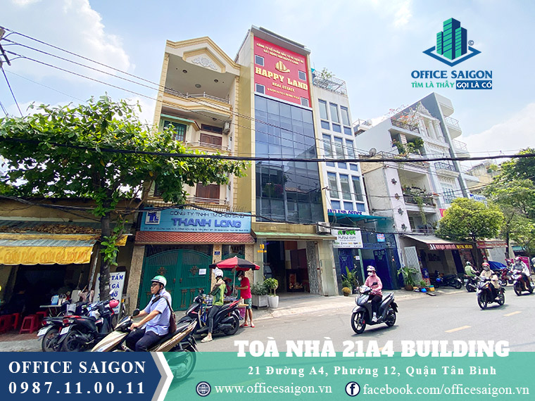 Tổng quan văn phòng cho thuê tại toà nhà 21A4 Quận Tân Bình