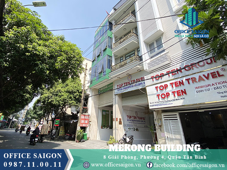 View cho thuê văn phòng toà nhà Mekong Quận Tân Bình