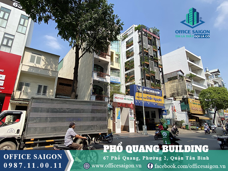 View cho thuê văn phòng toà nhà Phổ Quang Quận Tân Bình