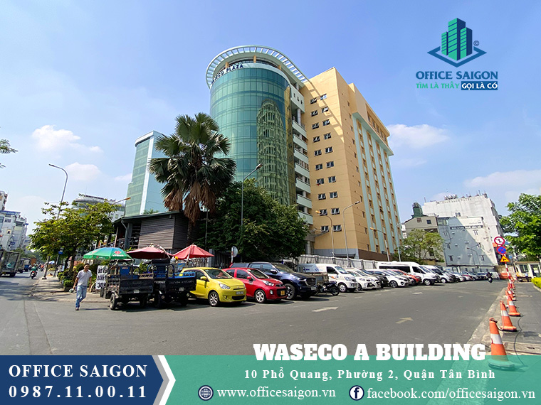 View tổng quan tòa nhà Waseco building đường Phổ Quang