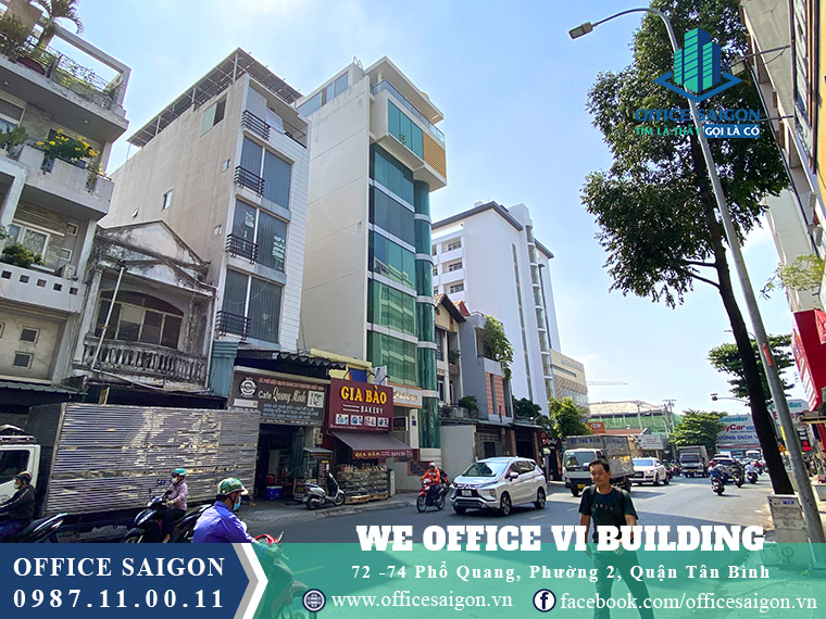 View cho thuê văn phòng toà nhà We Office VI Quận Tân Bình