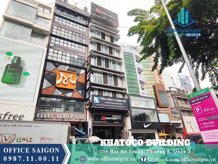 Tổng quan tòa nhà cho thuê văn phòng tại quận 3 Khatoco Building