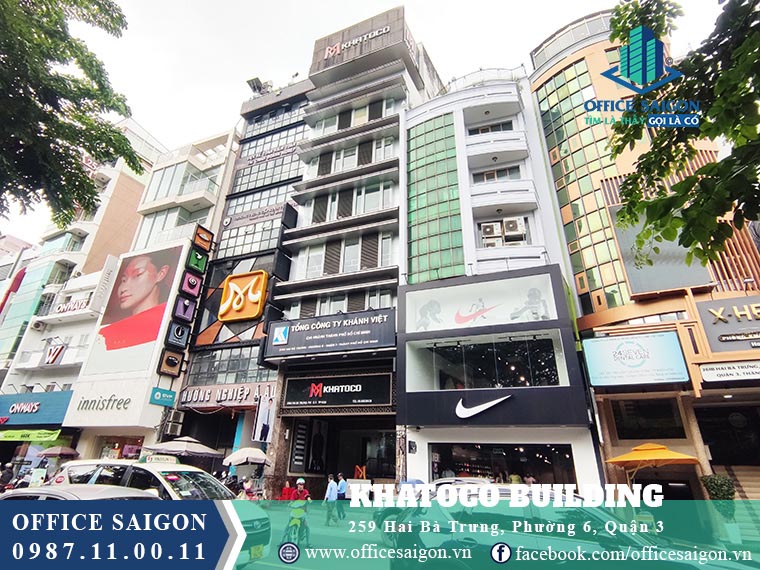 Văn phòng cho thuê tại tòa nhà Khatoco Building quận 3