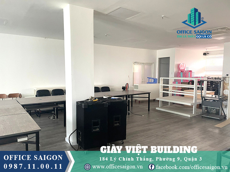 Mặt bằng giá tốt cho thuê tại tòa nhà Giầy Việt Building quận 3