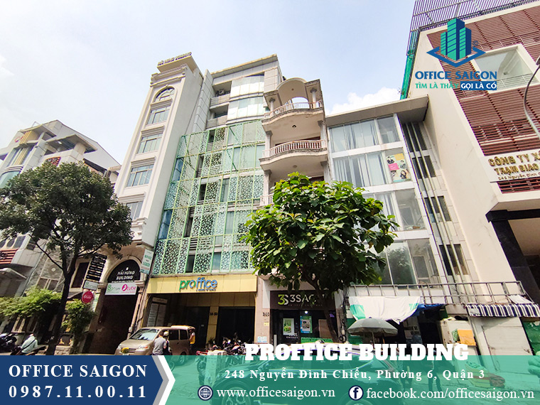 Cho thuê văn phòng tại tòa nhà Proffice Building quận 3