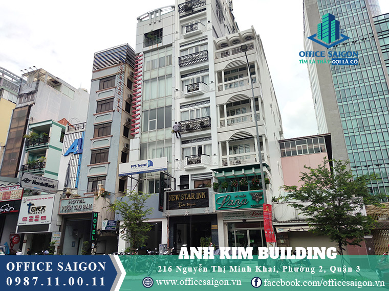 Cho thuê văn phòng giá rẻ tại tòa nhà Ánh Kim 2 Building quận 3