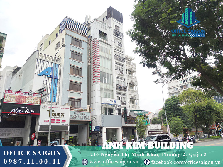 Văn phòng cho thuê tại tòa nhà Ánh Kim 2 Building quận 3