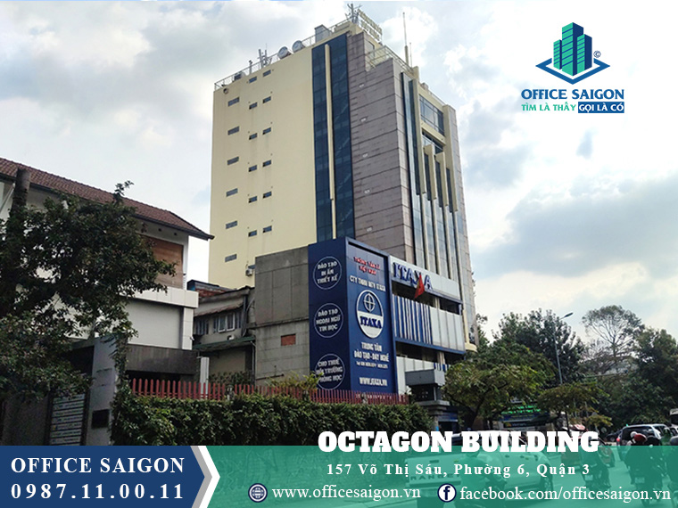 Cho thuê mặt bằng tại tòa nhà văn phòng Octagon Building quận 3