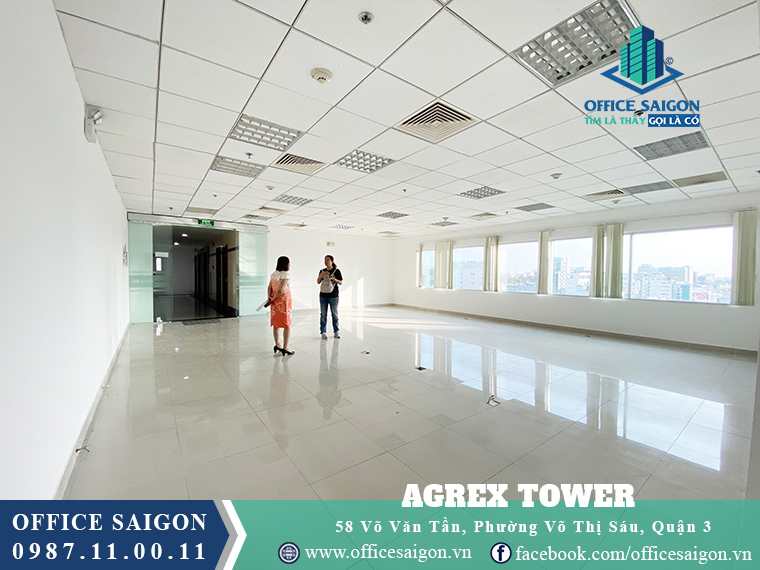 Mặt bằng trống cho thuê giá tốt tại tòa nhà Agrex Tower quận 3
