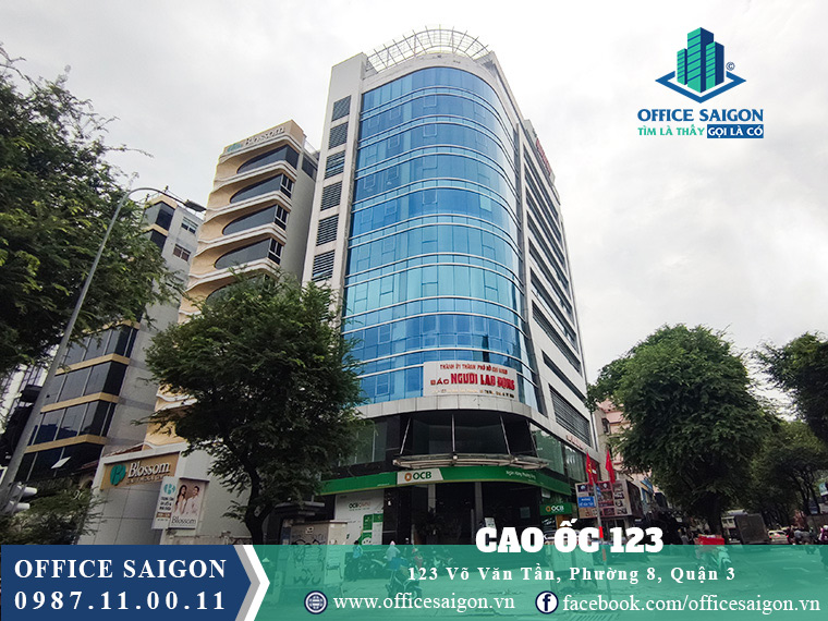 Văn phòng cho thuê tại tòa Cao Ốc 123 Building quận 3