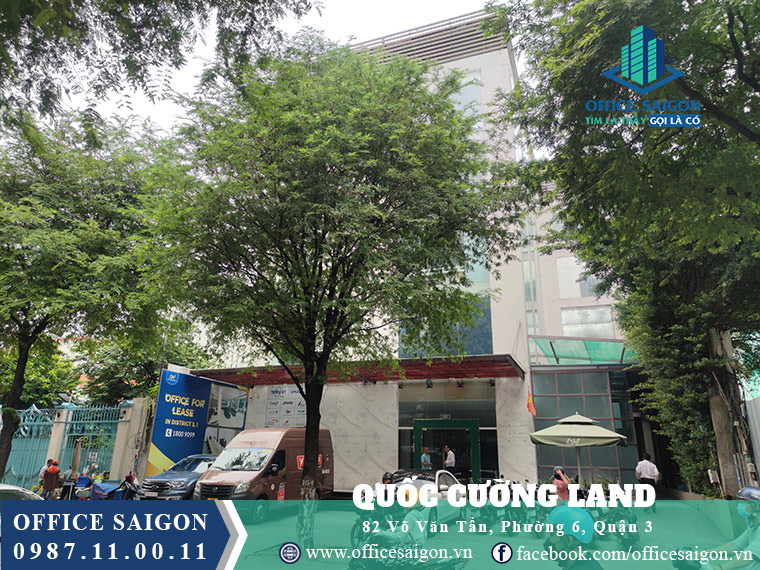 View cạnh của văn phòng cho thuê Quốc Cường Land Building quận 3