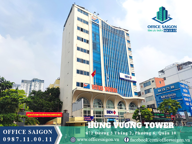 Văn phòng cho thuê tại tòa nhà Hùng Vương Tower quận 10