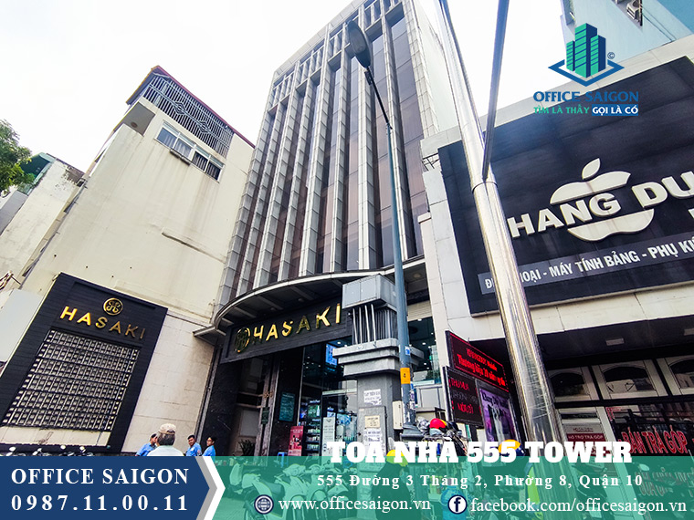 Văn phòng cho thuê quận 10 tại 555 Tower