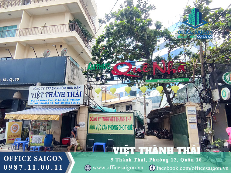View cho thuê văn phòng toà nhà Việt Thánh Thái Quận 10